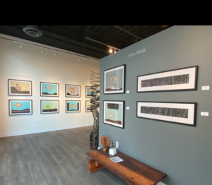 A shot of the Cordell/DeFoggi art show at the Capitol Contemporary Gallery. Photo courtesy of CCG.